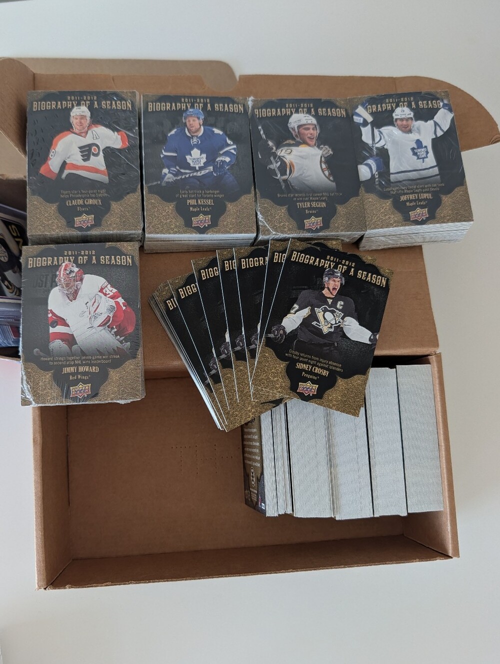 Huge Lot Biography of a Season Hockey Cards- 400+ Most Sealed- Crosby Mint